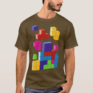 Camiseta Bloques de tetris multicolor