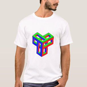 Camiseta Bloques del RGB de la ilusión óptica