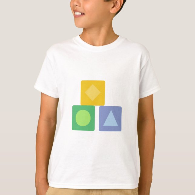 Camiseta Bloques para bebé (Anverso)