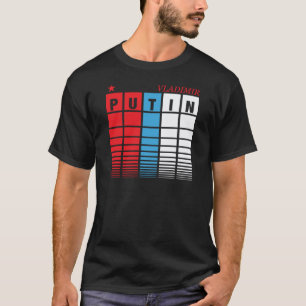 Camiseta Bloques patrióticos de la bandera de Vladimir