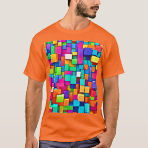 Camiseta Bloques rotos vibrantes
