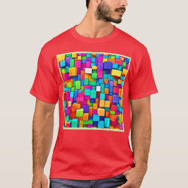 Camiseta Bloques rotos vibrantes