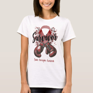 Camiseta Blossom Aneurysm Warrior Survivor