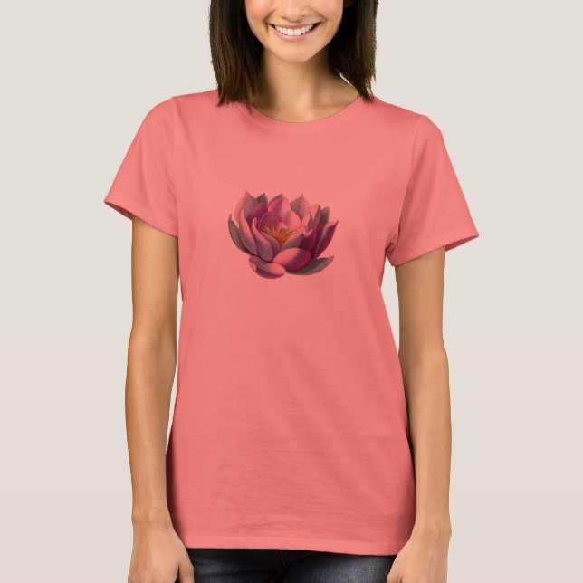 Camiseta Blossom de Lotus rosa (Anverso)