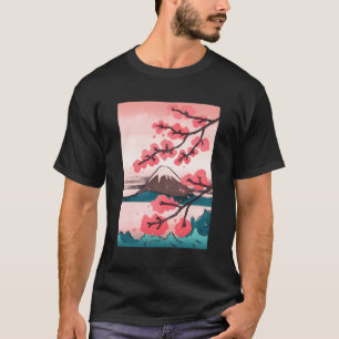 Camiseta Blossom japonés de cerezo Kanji Tokio Naturaleza J