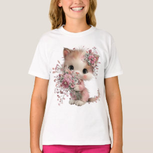 Camiseta “Blossom Kitty” de gato lindo
