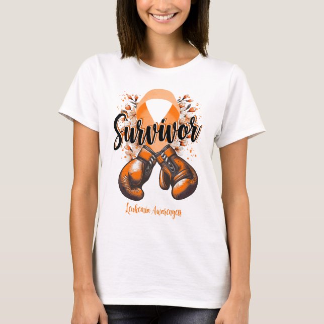 Camiseta Blossom Leukemia Sobreviviente Guerrero (Anverso)