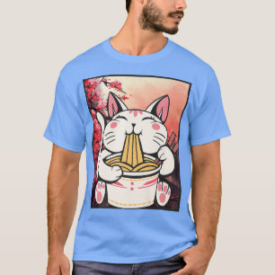 Camiseta Blossom Ramen Cat Kawaii