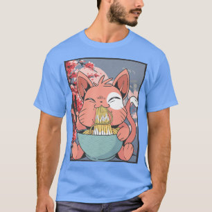 Camiseta Blossom Ramen Cat Kawaii