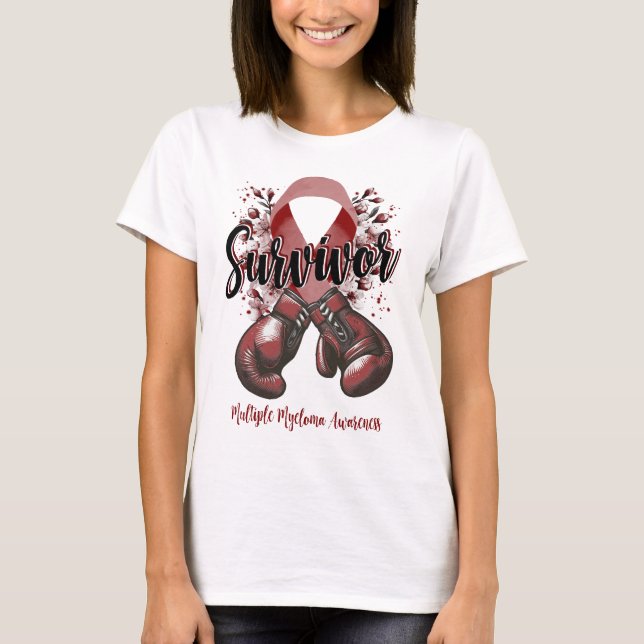 Camiseta Blossom Superviviente de Guerrero Múltiple Mieloma (Anverso)