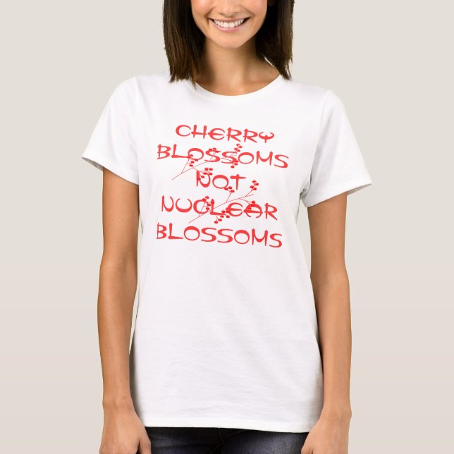CAMISETA BLOSSOMS CHERRY NO BLOSSOMS NUCLEAR (Anverso)