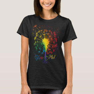 Camiseta Blow Me Dandelion Just Tattoo Arrow Breathe Rainbo