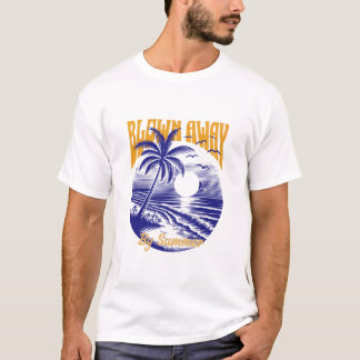 Camiseta Blowe Away by Summer - Tee de los Vibes Retro Beac