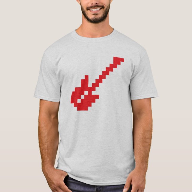 Camiseta Bloxels Guitar (Anverso)