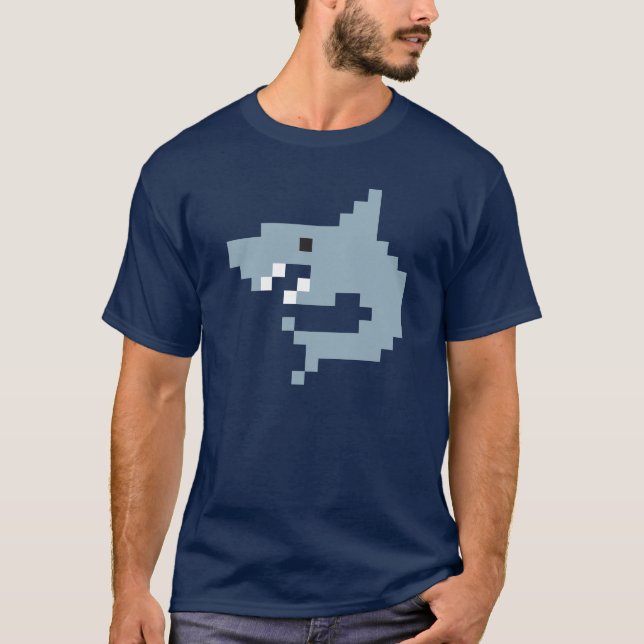 Camiseta Bloxels Shark (Anverso)
