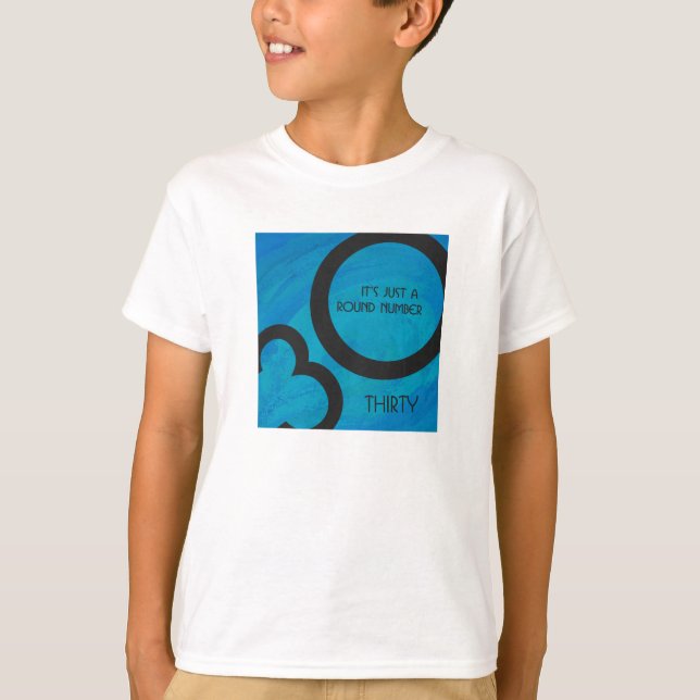 Camiseta Blue 30 Decade Birthday (Anverso)