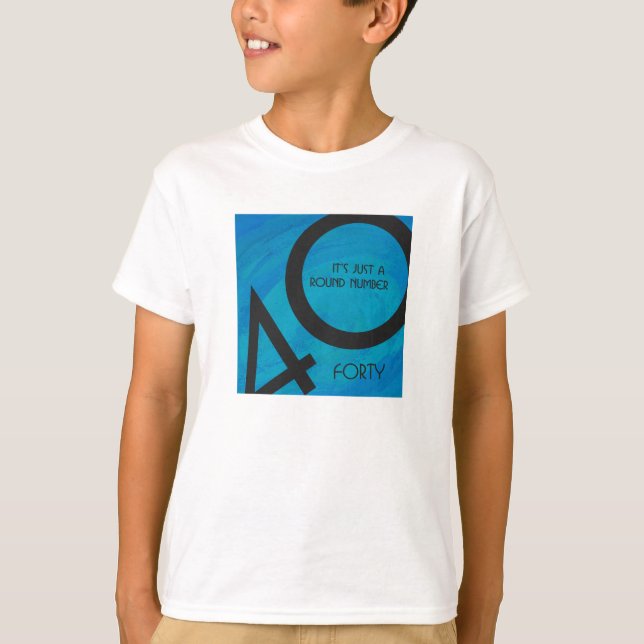 Camiseta Blue 40 Decade Birthday (Anverso)