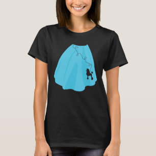 Camiseta Blue 50s Poodle Skirt