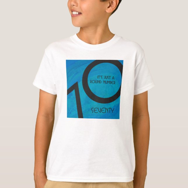 Camiseta Blue 70 Decade Birthday (Anverso)