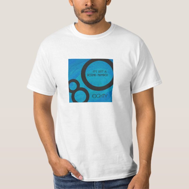 Camiseta Blue 80 Decade Birthday (Anverso)