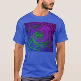 Camiseta Blue Abstract Art Swirl Men's