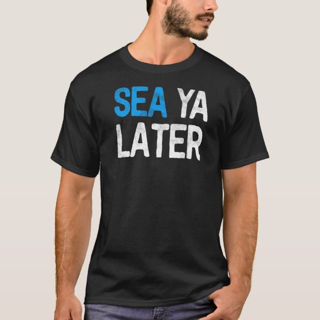 Camiseta Blue Beach Sea Ya Después (Anverso)