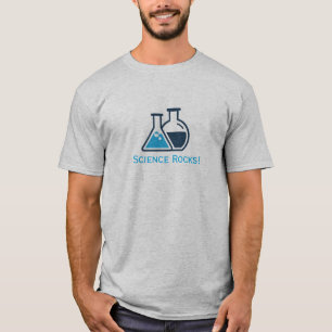 Camiseta Blue Beakers Science Rocks Design Shirt