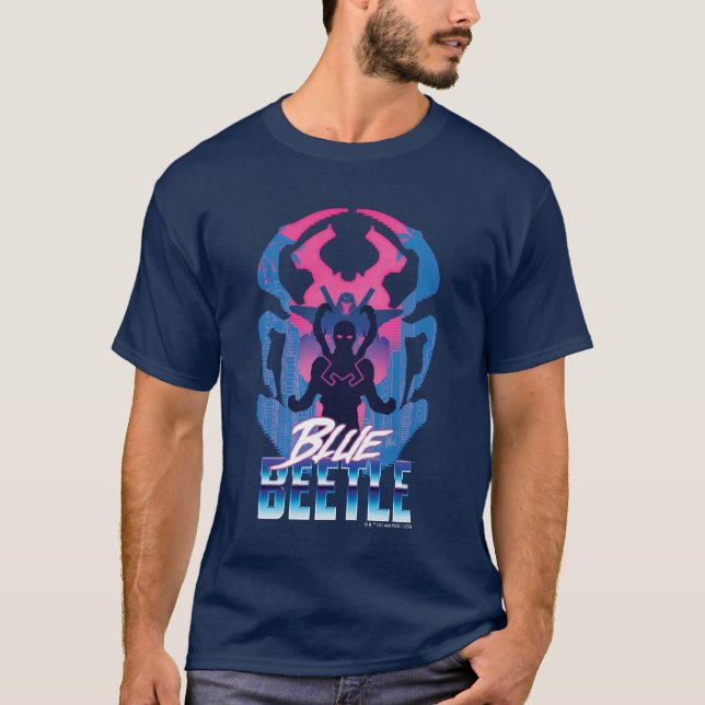 Camiseta Blue Beetle Retrowave vs Graphic (Anverso)