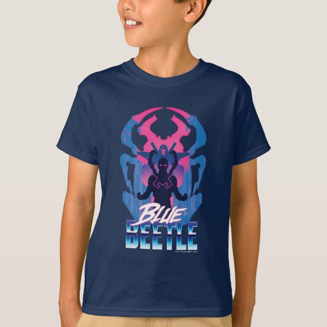 Camiseta Blue Beetle Retrowave vs Graphic (Anverso)