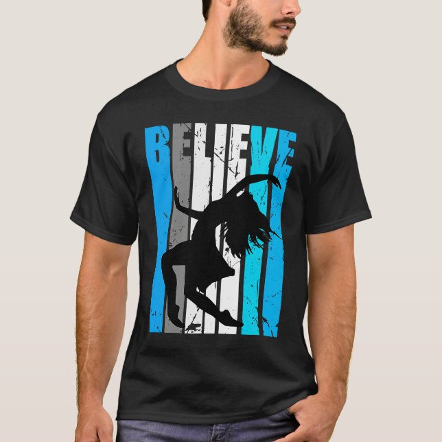 Camiseta Blue Believe Motivational Girls Dance Retro Graphi (Anverso)