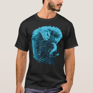 Camiseta Blue Betta Fish And Siamese Fighting Fish Aquarium