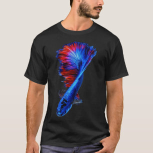 Camiseta Blue Betta Fish Siamese