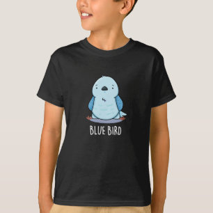 Camiseta Blue Bird Funny Animal Pun Dark BG