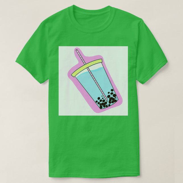 Camiseta Blue Boba Tea (Diseño del anverso)