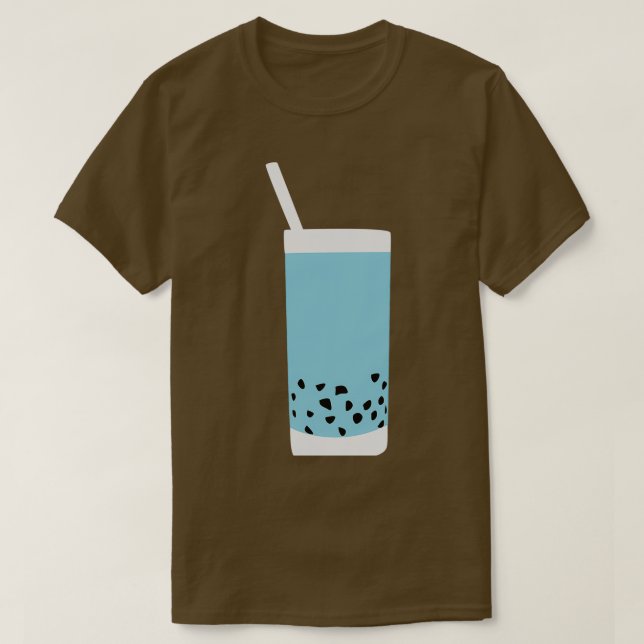 Camiseta Blue Boba Tea 3 (Diseño del anverso)