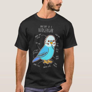 Camiseta Blue Budgie Anatomy Classic