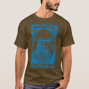 Camiseta Blue Bulls Head Indian Matbox Art