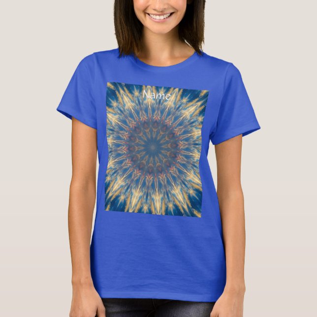 Camiseta Blue Chakra Kaleidoscope Thunder_Cove (Anverso)