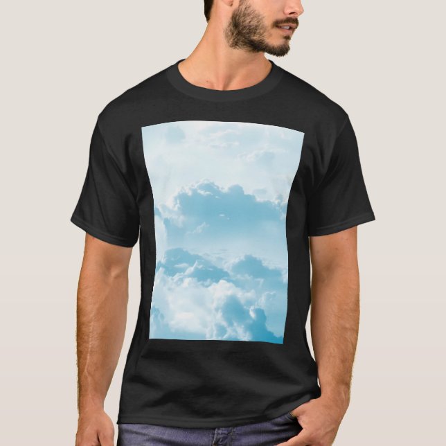 Camiseta Blue Cloudy Beautiful Sky View - Bestseller (Anverso)
