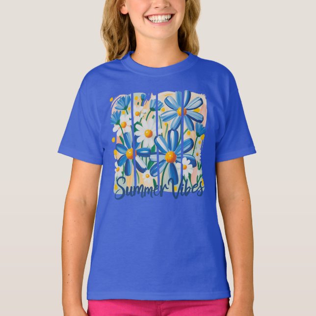 Camiseta Blue Daisy (Anverso)