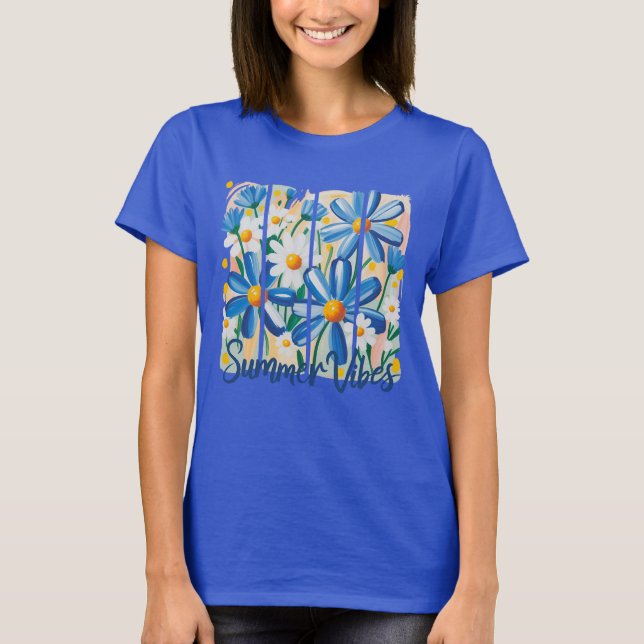 Camiseta Blue Daisy (Anverso)