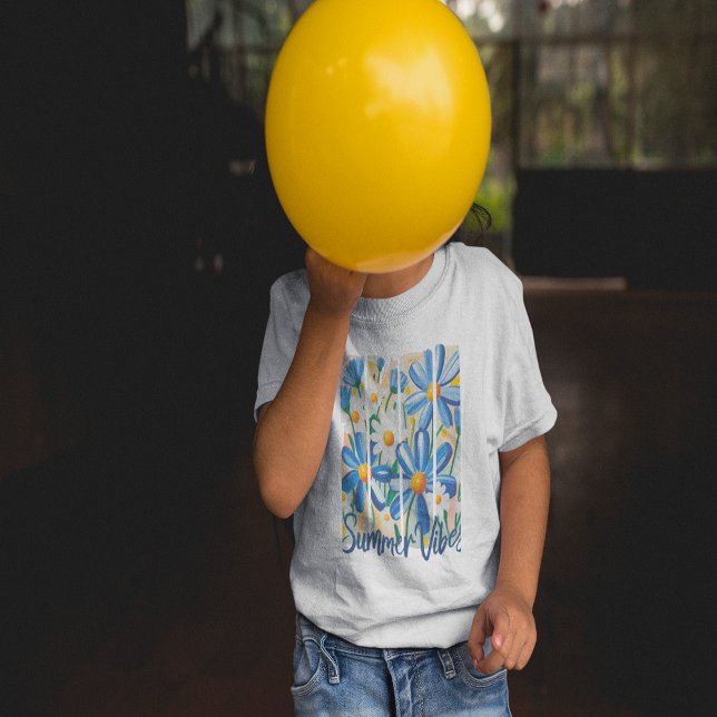 Camiseta Blue Daisy (Blue Daisy T-Shirt- girl)