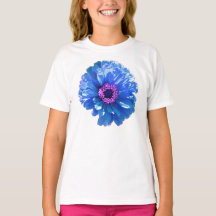 Blue Daisy, foto floral azul