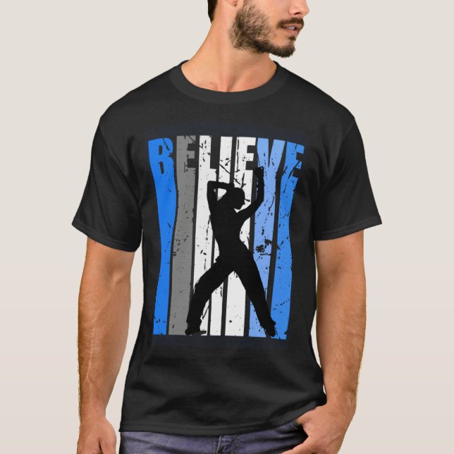 Camiseta Blue Dance Team Dancing Dancer Believe Motivating  (Anverso)