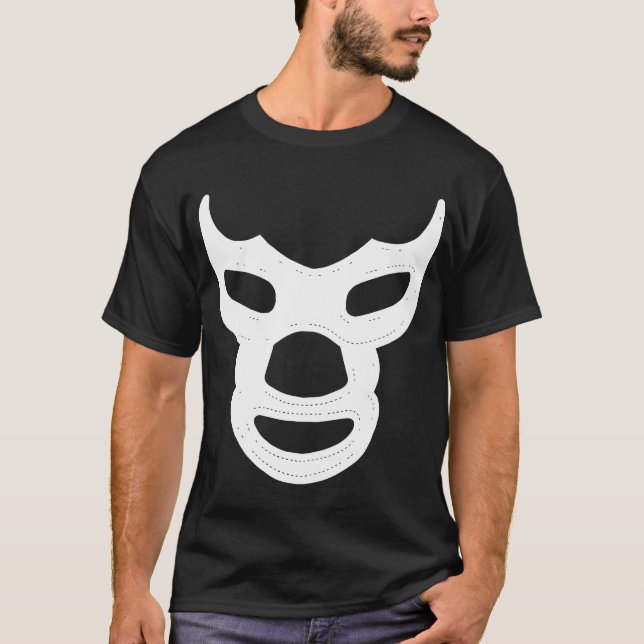 Camiseta Blue Demon Tee Mexican Luchador El Santo Lucha Lib (Anverso)