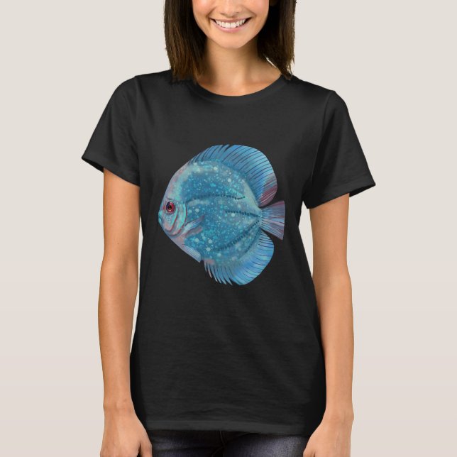 Camiseta Blue Discus Fish 77 (Anverso)
