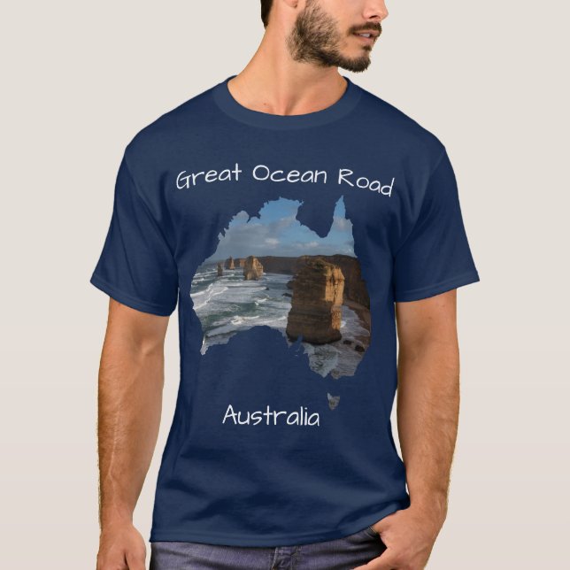 Camiseta Blue Doce Apóstoles Great Ocean Road Australia (Anverso)