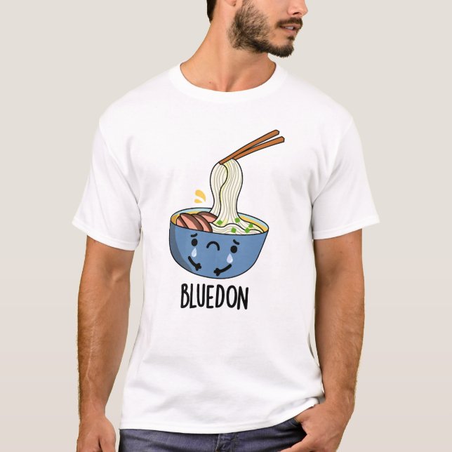 Camiseta Blue-don Funny Udon Pun  (Anverso)
