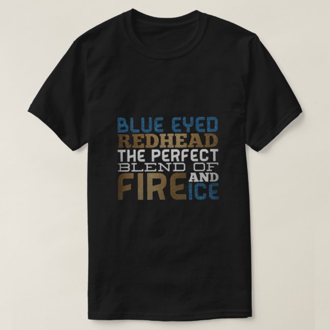 CAMISETA BLUE EYED REDHEAD (Diseño del anverso)