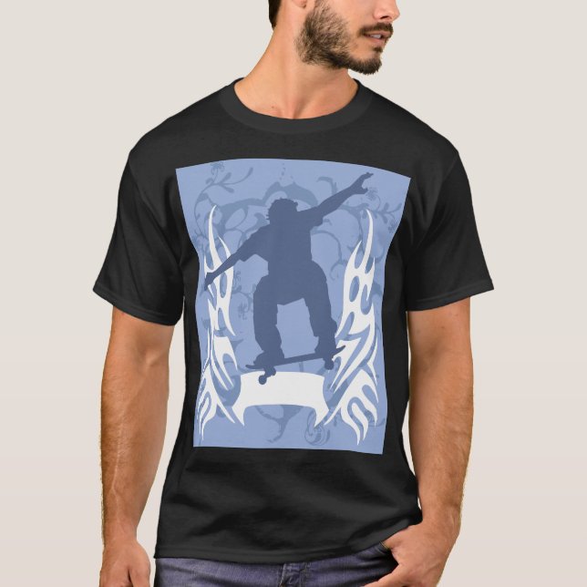 Camiseta Blue Flame Skater (Anverso)